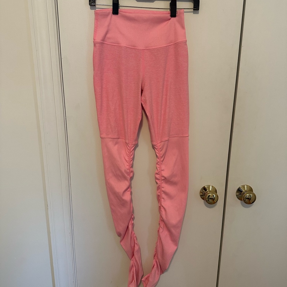 Alo Pink Sinched Leggings